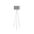 Brushed Silver Tripod Floor Lamp