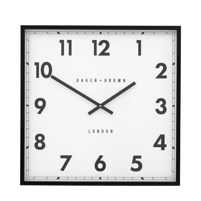 Buxton Wall Clock Black 50cm