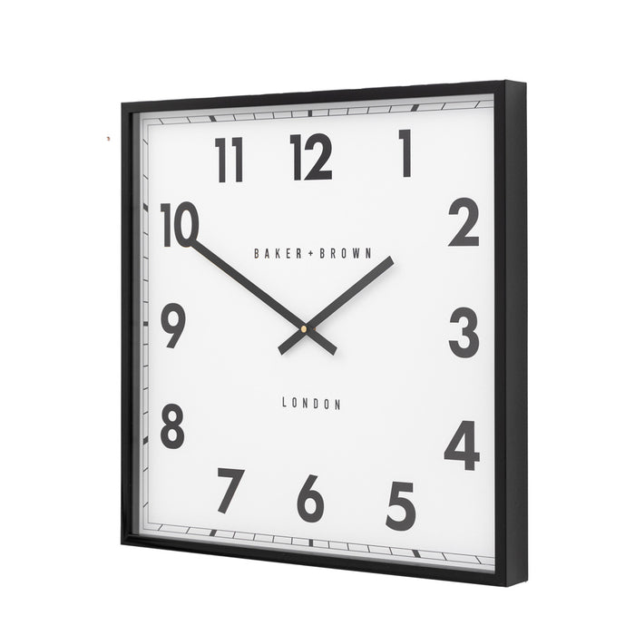 Buxton Wall Clock Black 50cm