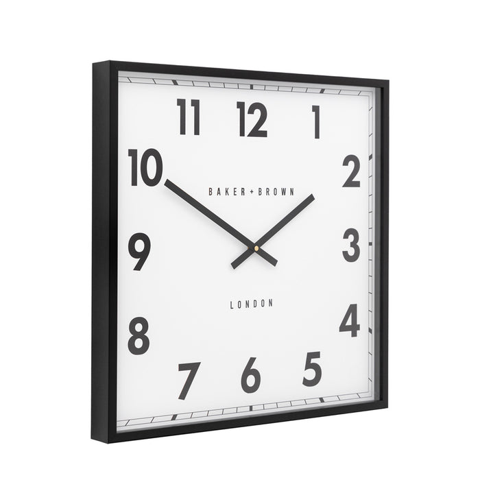 Buxton Wall Clock Black 50cm