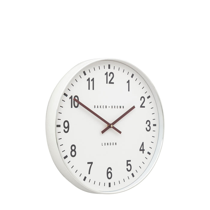 Cambridge Wall Clock Chrome 40cm