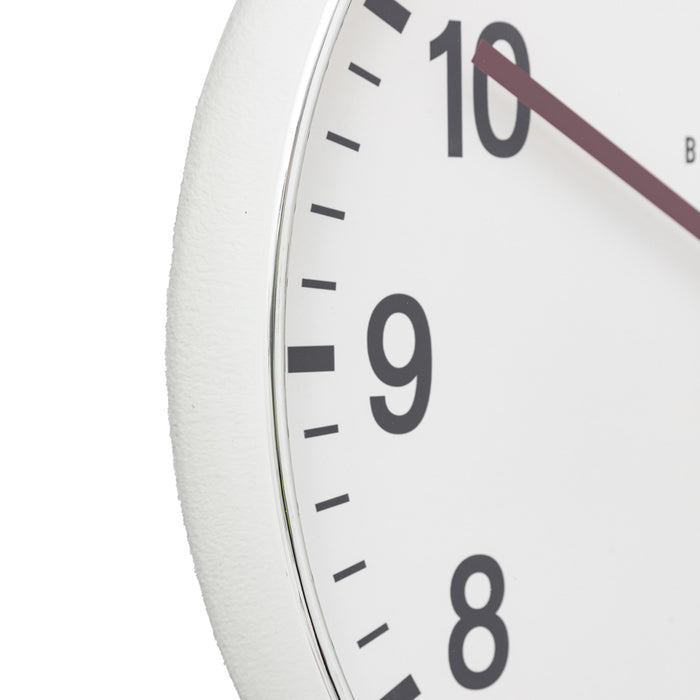 Cambridge Wall Clock Chrome 40cm