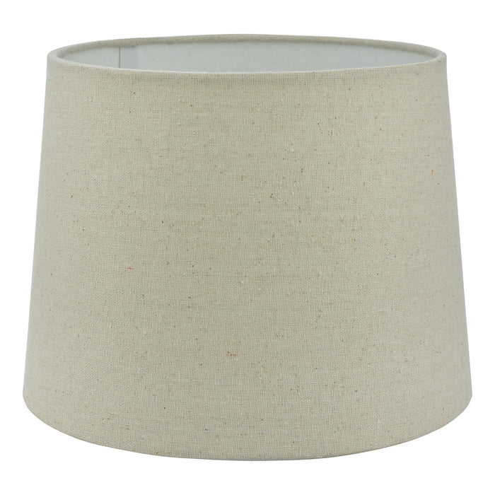 Cane Natural Linen Tapered Drum Shade 25cm<br>Natural