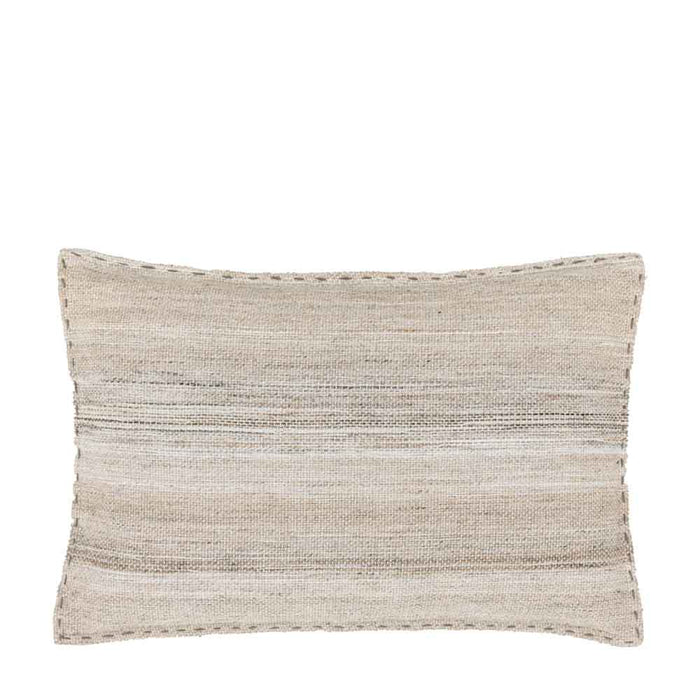 Cardinham Stitched Cushion Ecru - Poly Filled