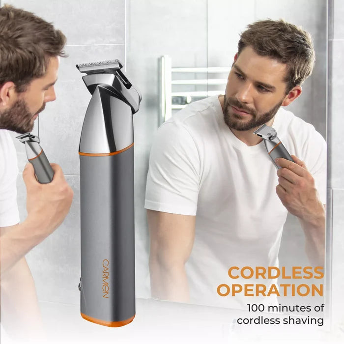 Carmen C812060ORG Titan 4-in-1 Cordless Nose-Ear and Hair Trimmer