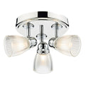 Cedric Bathroom 3 Light Spotlight Polished Chrome Glass IP44<br>Polished Chrome