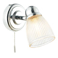 Cedric Bathroom Single Wall Spotlight Polished Chrome Glass IP44Polished Chrome
