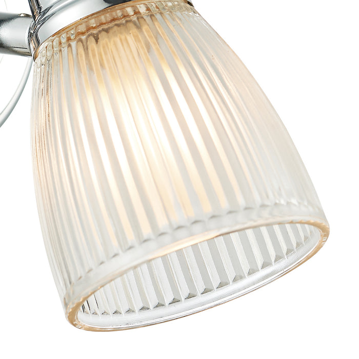 Cedric Bathroom Single Wall Spotlight Polished Chrome Glass IP44Polished Chrome