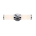 Century Bathroom 2 Light Wall Light Polished Chrome Opal Glass IP44<br>Polished Chrome