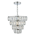 Cerys Single Pendant Polished Chrome Crystal<br>Polished Chrome
