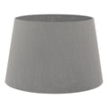 Cezanne Grey Faux Silk Tapered Drum Shade 35cm<br>Grey