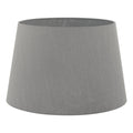 Cezanne Grey Faux Silk Tapered Drum Shade 40cm<br>Grey