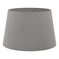 Cezanne Grey Faux Silk Tapered Drum Shade 45cm<br>Grey