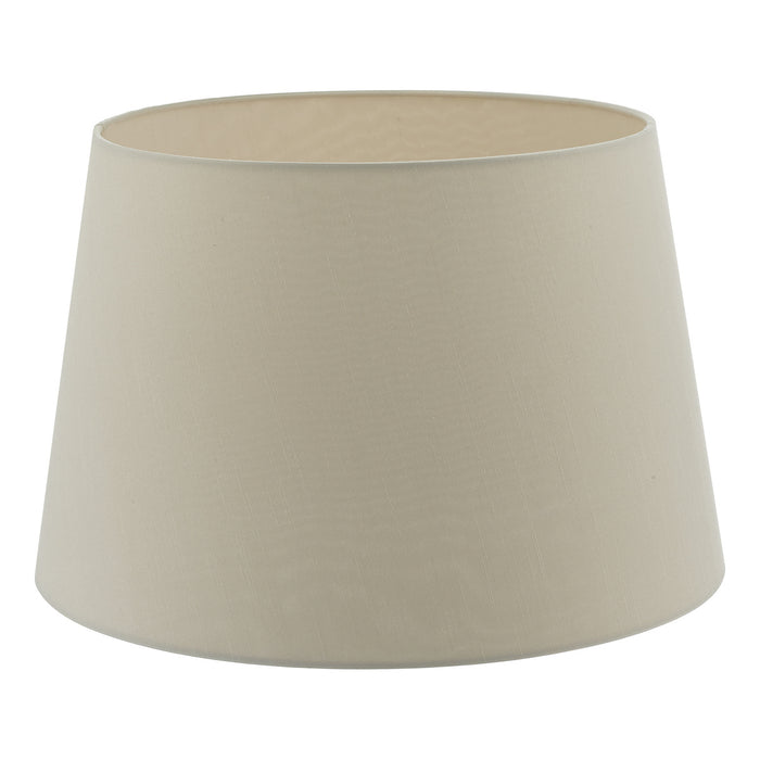 Cezanne Taupe Faux Silk Tapered Drum Shade 40cm<br>Taupe