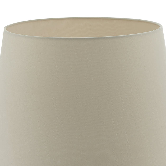 Cezanne Taupe Faux Silk Tapered Drum Shade 40cm<br>Taupe
