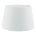 Cezanne White Faux Silk Tapered Drum Shade 35cm<br>White