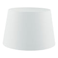 Cezanne White Faux Silk Tapered Drum Shade 45cm<br>White