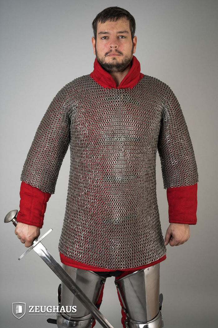 Chainmail Haubergeon Flatring Riveted 9mm Steel Oiled-GoblinSmith