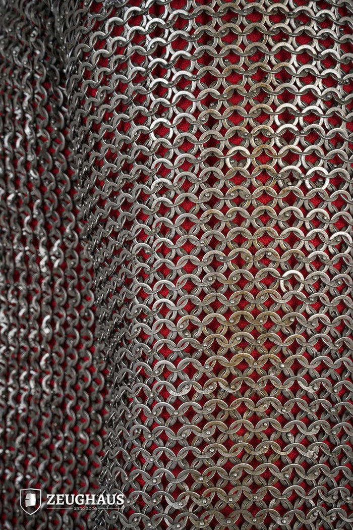 Chainmail Haubergeon Flatring Riveted 9mm Steel Oiled-GoblinSmith