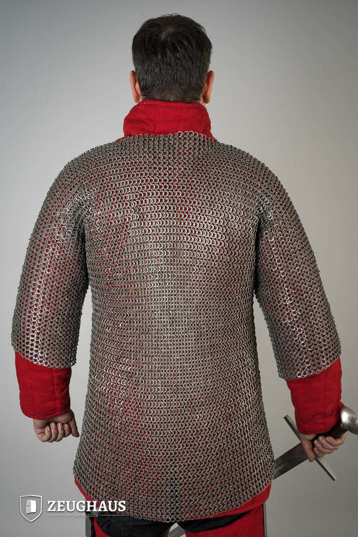 Chainmail Haubergeon Flatring Riveted 9mm Steel Oiled-GoblinSmith