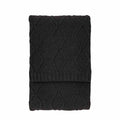 Chenille Cable Throw Grey