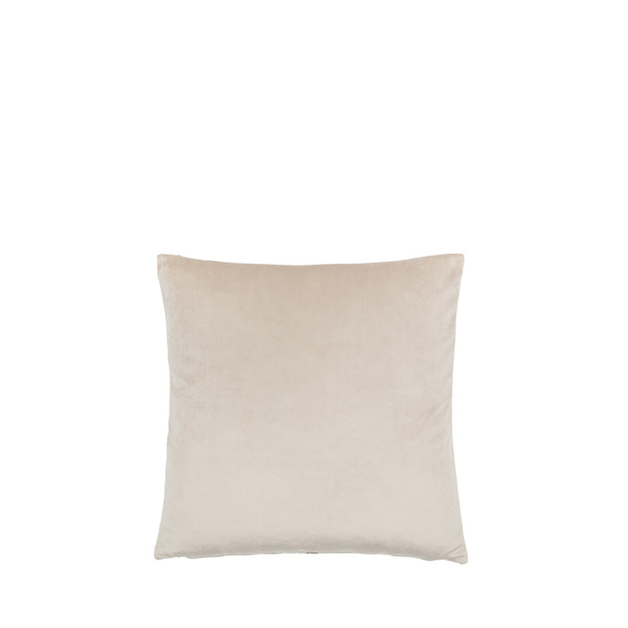 Chenille Cushion Taupe - Poly Filled
