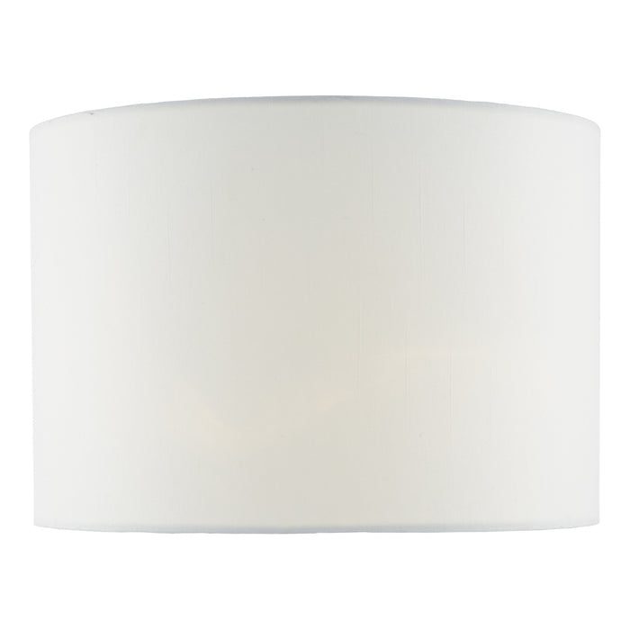 Ciara White Linen Drum Shade 33cm<br>White