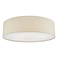 Cierro 4 Light Flush Taupe With Diffuser 60cm<br>Taupe