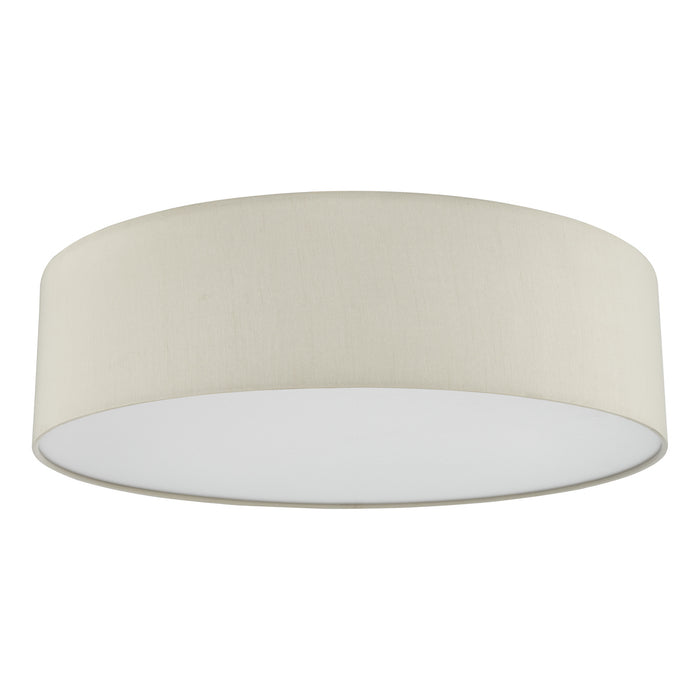 Cierro 4 Light Flush Taupe With Diffuser 60cm<br>Taupe