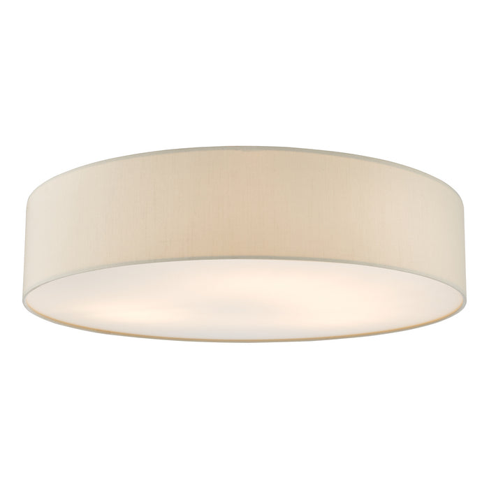 Cierro 6 Light Flush Taupe With Diffuser 80cm<br>Taupe