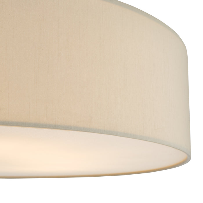 Cierro 6 Light Flush Taupe With Diffuser 80cm<br>Taupe
