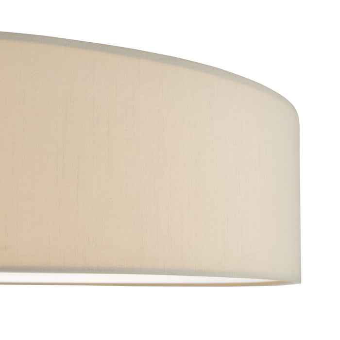 Cierro 6 Light Flush Taupe With Diffuser 80cm<br>Taupe