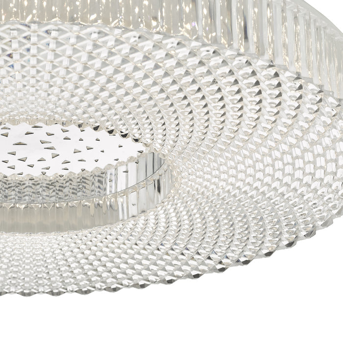 Cimona Flush Acrylic Large LED<br>Clear