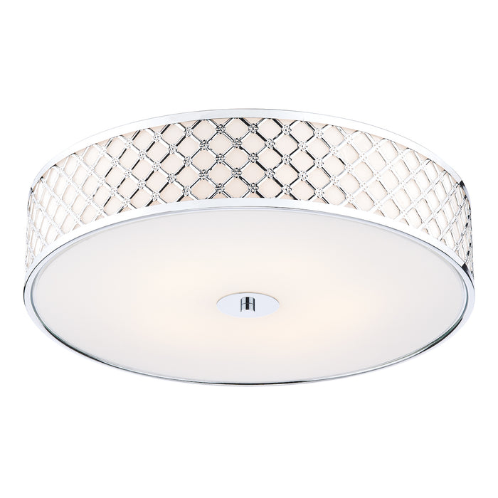 Civic 5 Light Flush Large Polished Chrome<br>Polished Chrome