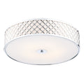 Civic 5 Light Flush Large Polished Chrome<br>Polished Chrome