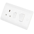 Click Scolmore 45A Cooker Switch with 13A DP Switched Socket Outlet