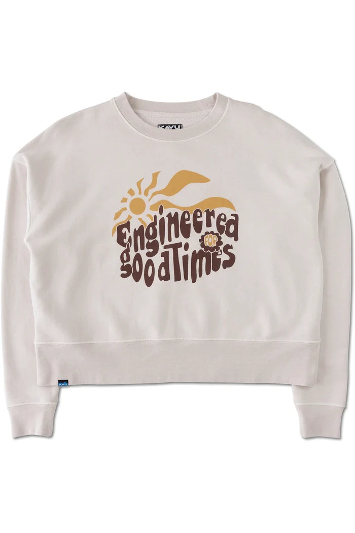 Crew Cropped Fleece - Oatmeal