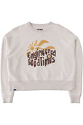 Crew Cropped Fleece - Oatmeal