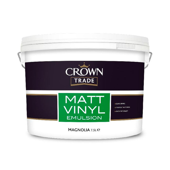 Crown Trade Vinyl Matt Emulsion - Magnolia 7.5L