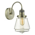 Curtis Wall Light Antique Brass & Champagne Glass<br>Antique Brass