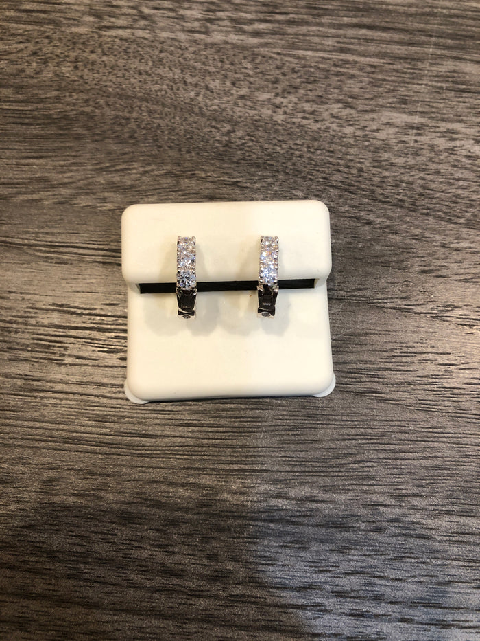 CZ Huggie Earrings