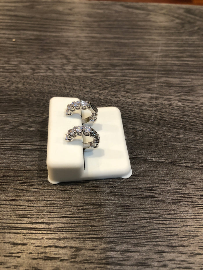CZ Huggie Earrings