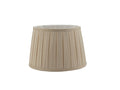 Degas Taupe Faux Silk Tapered Drum Shade 45cm<br>Taupe