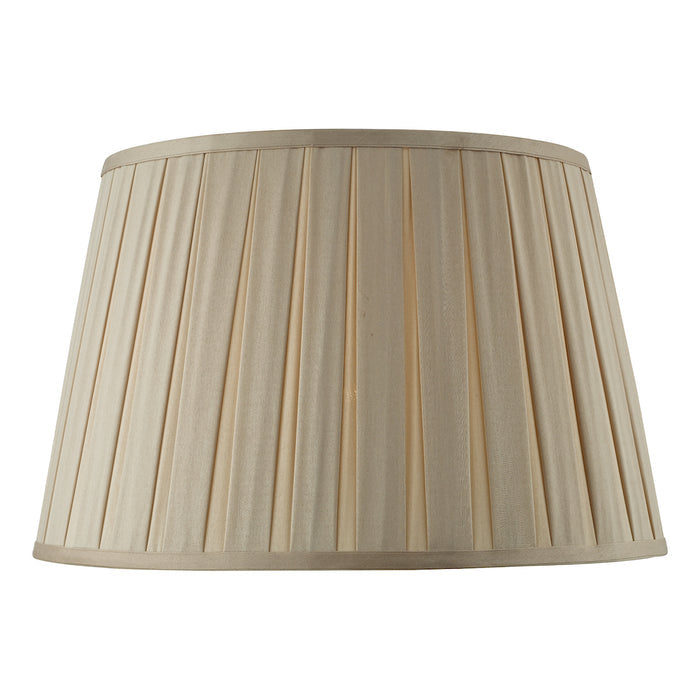 Degas Taupe Faux Silk Tapered Drum Shade 45cm<br>Taupe