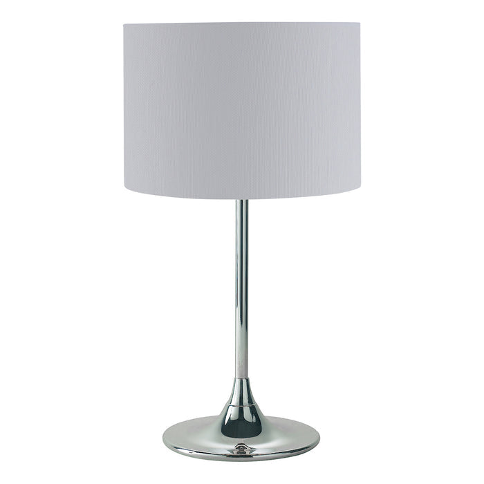 Delta Table Lamp Polished Chrome With Shade <br>Polished Chrome