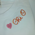 Double Script Tshirt- Chi Omega