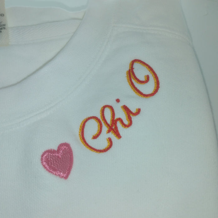Double Script Tshirt- Chi Omega