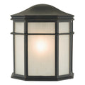Dulbecco Outdoor Wall Light Black Opal Acrylic IP44<br>Matt Black