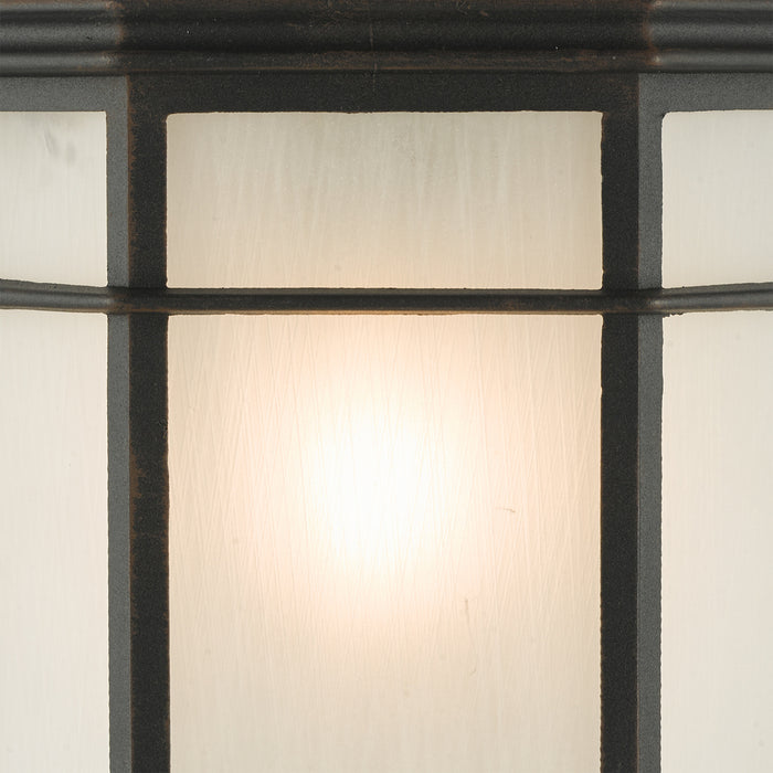 Dulbecco Outdoor Wall Light Black Opal Acrylic IP44<br>Matt Black