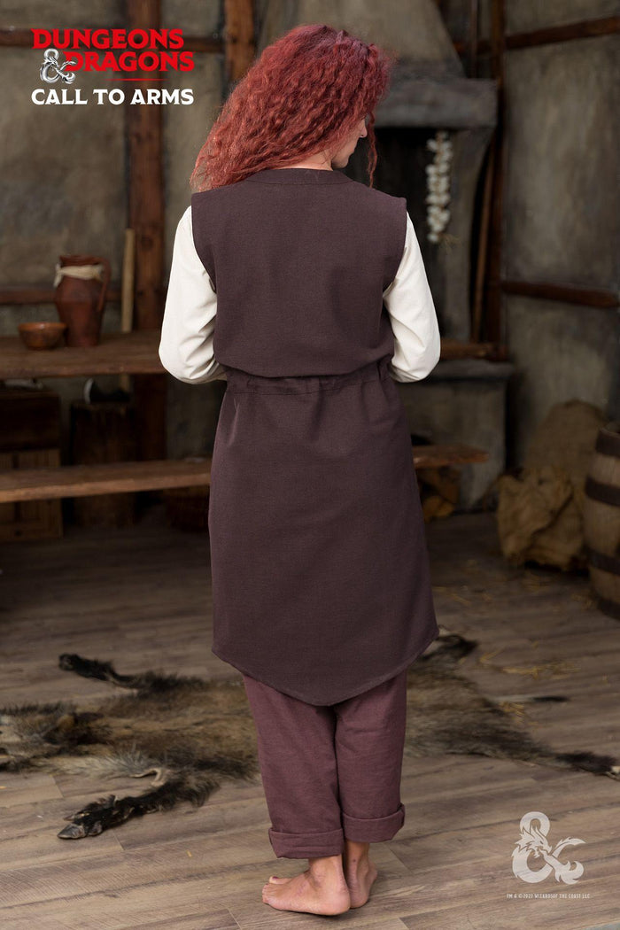 Dungeons & Dragons Druid Long Vest Brown-GoblinSmith